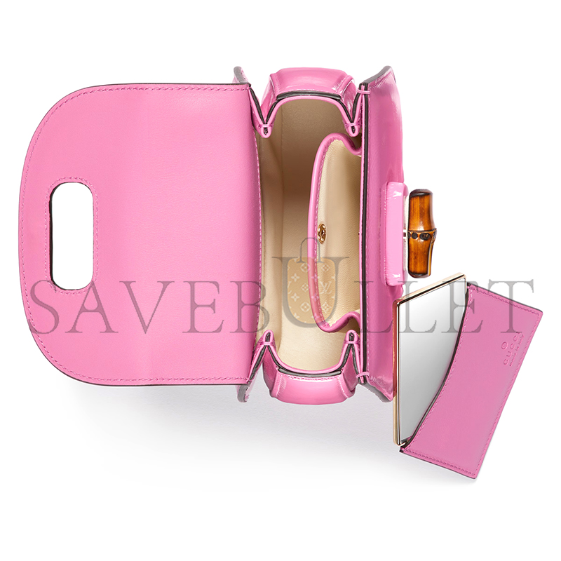 G*u*i bamboo 1947 mini python bag 786482 (17*12*7.5cm)